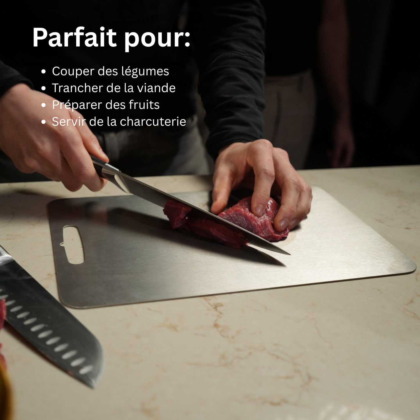 Planche à découper Nirosta™ 100% Titane